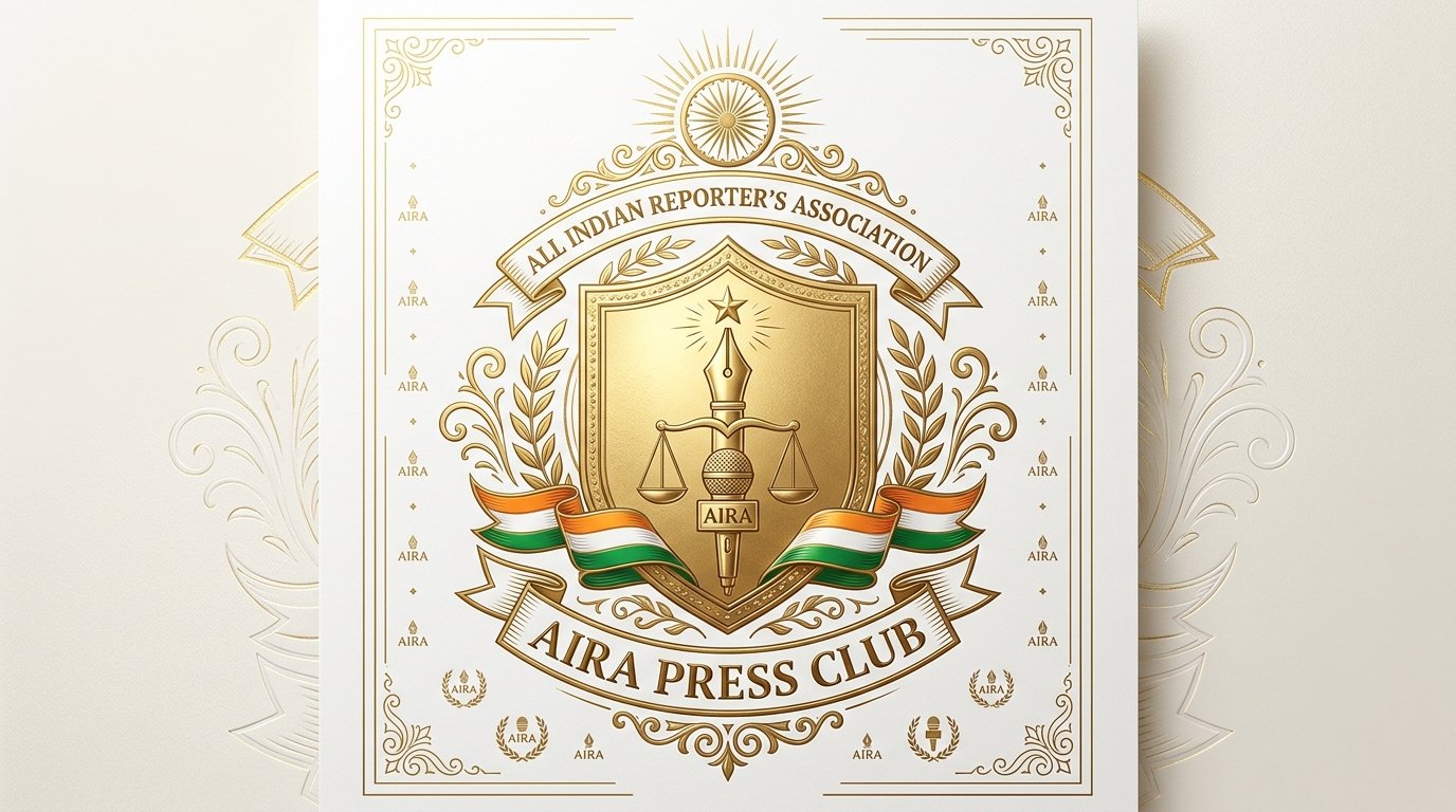 AIRA Press Club White Touch Emblem